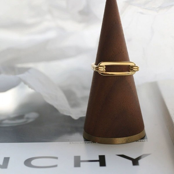 Geometric Square Wild Ring 