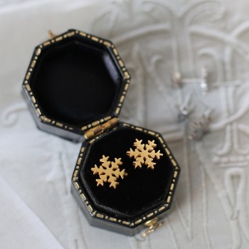 Edelweiss Ice Snowflake Earrings