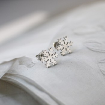 Edelweiss Ice Snowflake Earrings