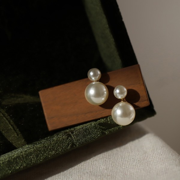 Bubble Imitation Pearl Fashion Vintage Stud Earrings