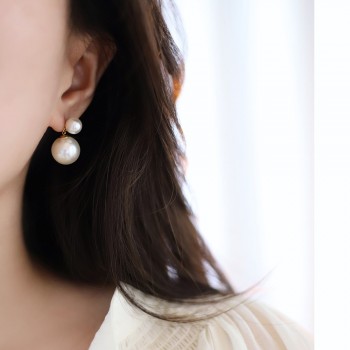 Bubble Imitation Pearl Fashion Vintage Stud Earrings