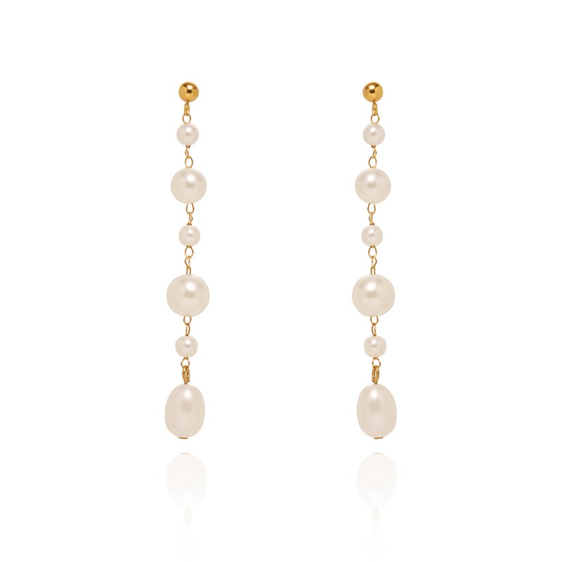 Handmade Linlang Pearl Tassel Earrings 