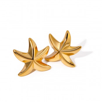 Ocean Star Titanium Steel Earrings