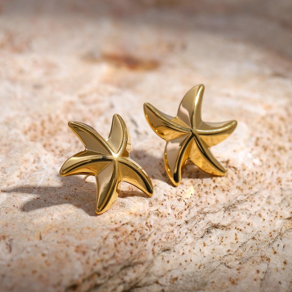 Ocean Star Titanium Steel Earrings